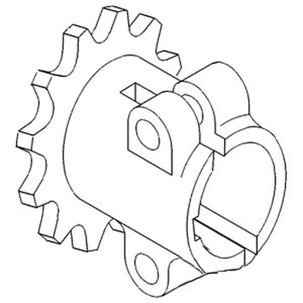 Aftermarket N104147 New Coupler Sprocket Fits John Deere Fits JD Combine Models 45 55 95 + COH70-0032 - main